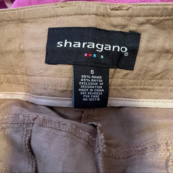 Brown Wide Leg Drawstring  Pants - Picture 3 of 3